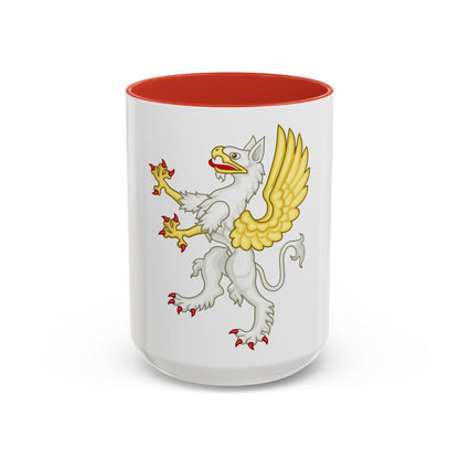Gryphon Badge of Edward III - Accent Coffee Mug