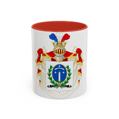 Ornamented Coat of Arms of Chile (1819-1834) Cerro Castillo Version - Accent Coffee Mug