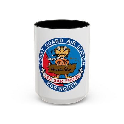 USCG Air Station Borinquen   Les SAR Frog (U.S. Coast Guard) Accent Coffee Mug