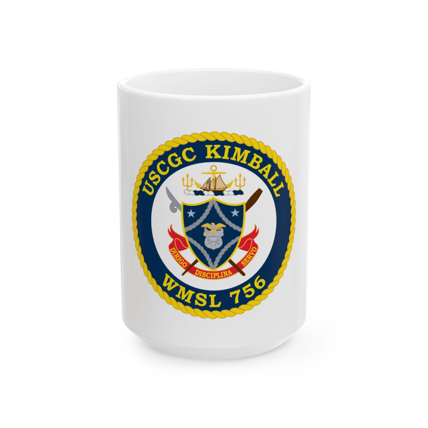 USCGC Kimball WMSL 756 (U.S. Coast Guard) White Coffee Mug
