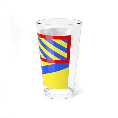 Drapeau fr departement Yonne (France) Pint Glass 16oz