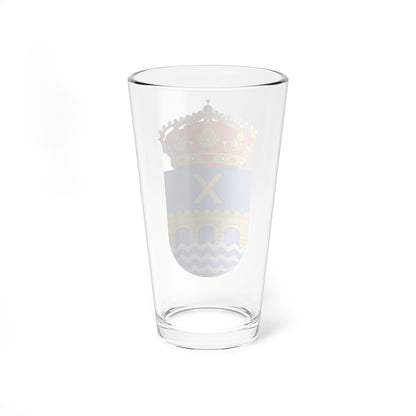 Escudo de Alcalá del Júcar (Spain) (Coat of Arms) Pint Glass 16oz