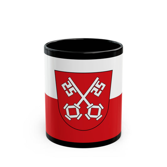 Flag of Regensburg 2 Germany - Black Coffee Mug-11oz-Go Mug Yourself