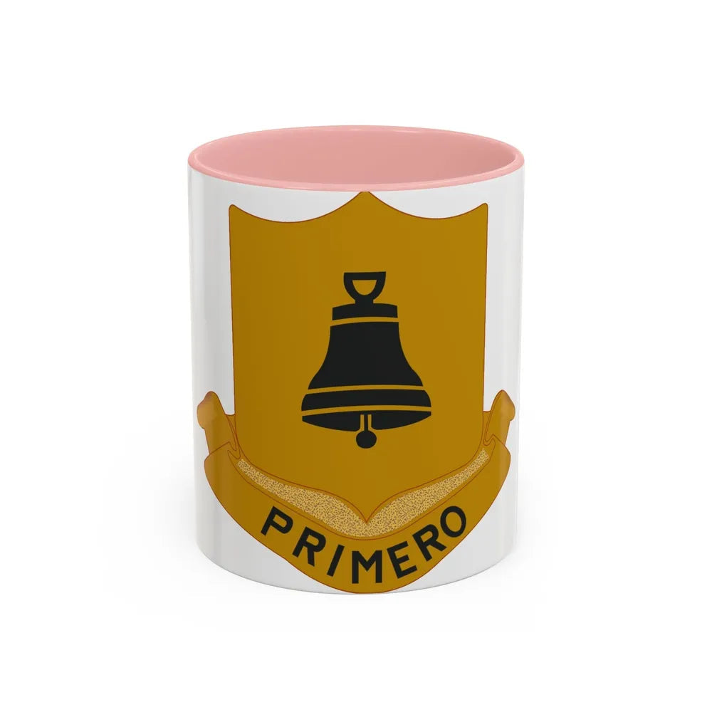 323 Cavalry Regiment (U.S. Army) Accent Coffee Mug-11oz-Pink-Go Mug Yourself