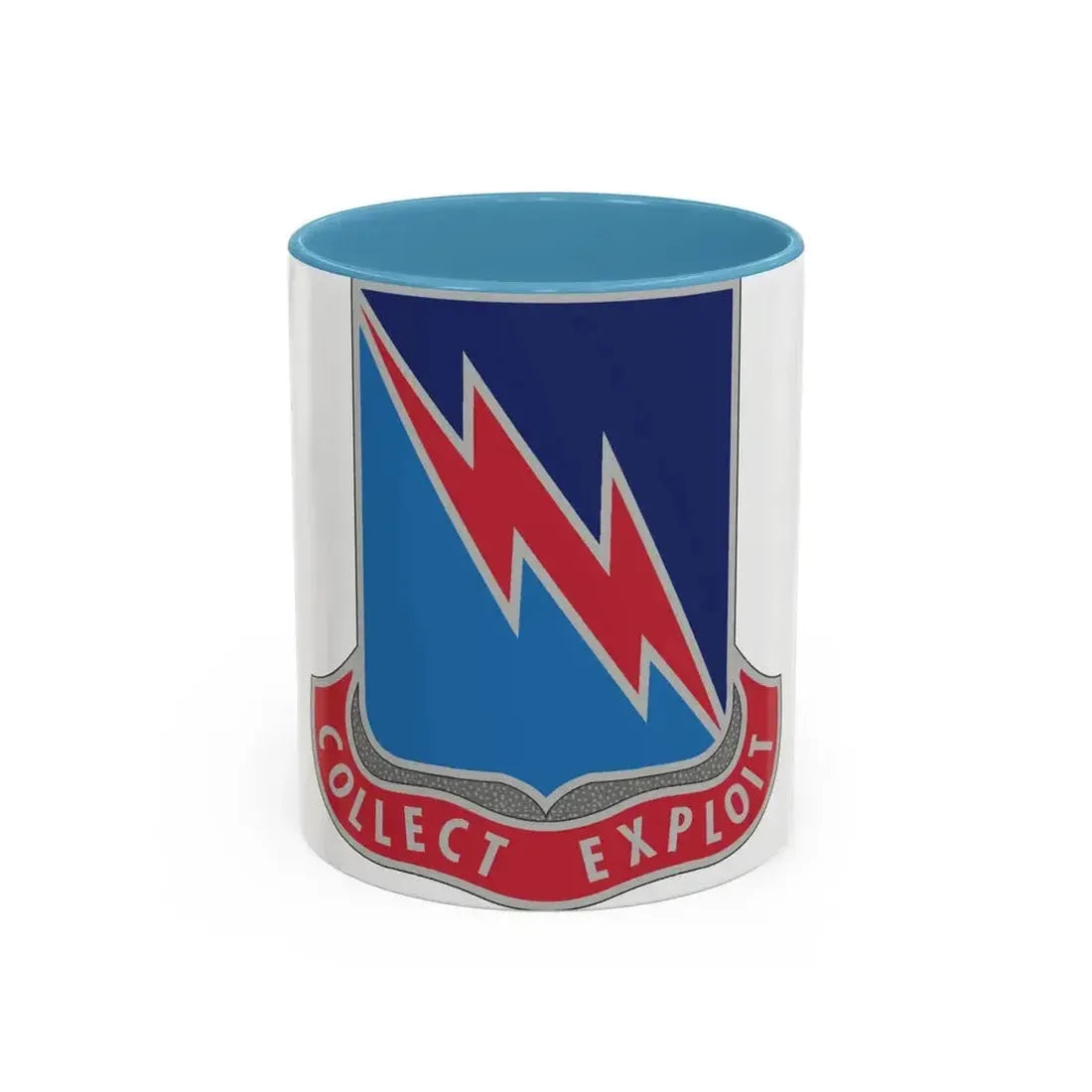 323 Military Intelligence Battalion (U.S. Army) Accent Coffee Mug 11oz Light Blue - Go Mug Yourself
