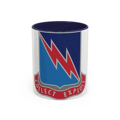 323 Military Intelligence Battalion (U.S. Army) Accent Coffee Mug 11oz Navy - Go Mug Yourself