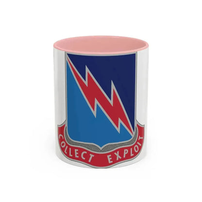 323 Military Intelligence Battalion (U.S. Army) Accent Coffee Mug 11oz Pink - Go Mug Yourself