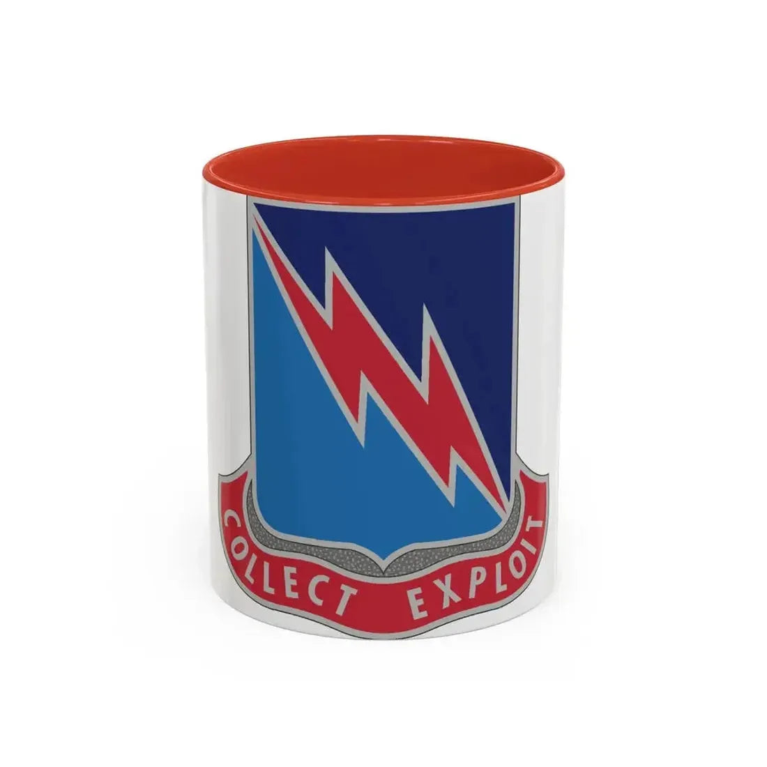 323 Military Intelligence Battalion (U.S. Army) Accent Coffee Mug 11oz Red - Go Mug Yourself