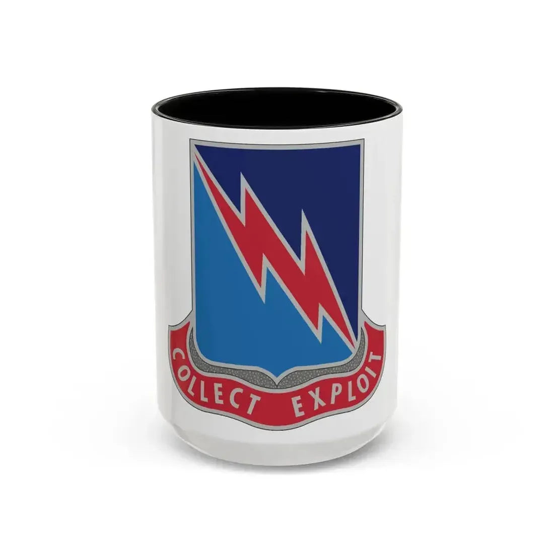 323 Military Intelligence Battalion (U.S. Army) Accent Coffee Mug 15oz Black - Go Mug Yourself