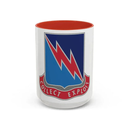 323 Military Intelligence Battalion (U.S. Army) Accent Coffee Mug 15oz Red - Go Mug Yourself
