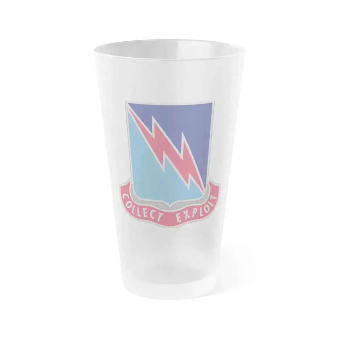 323 Military Intelligence Battalion (U.S. Army) Frosted Pint Glass 16oz Default Title - Go Mug Yourself