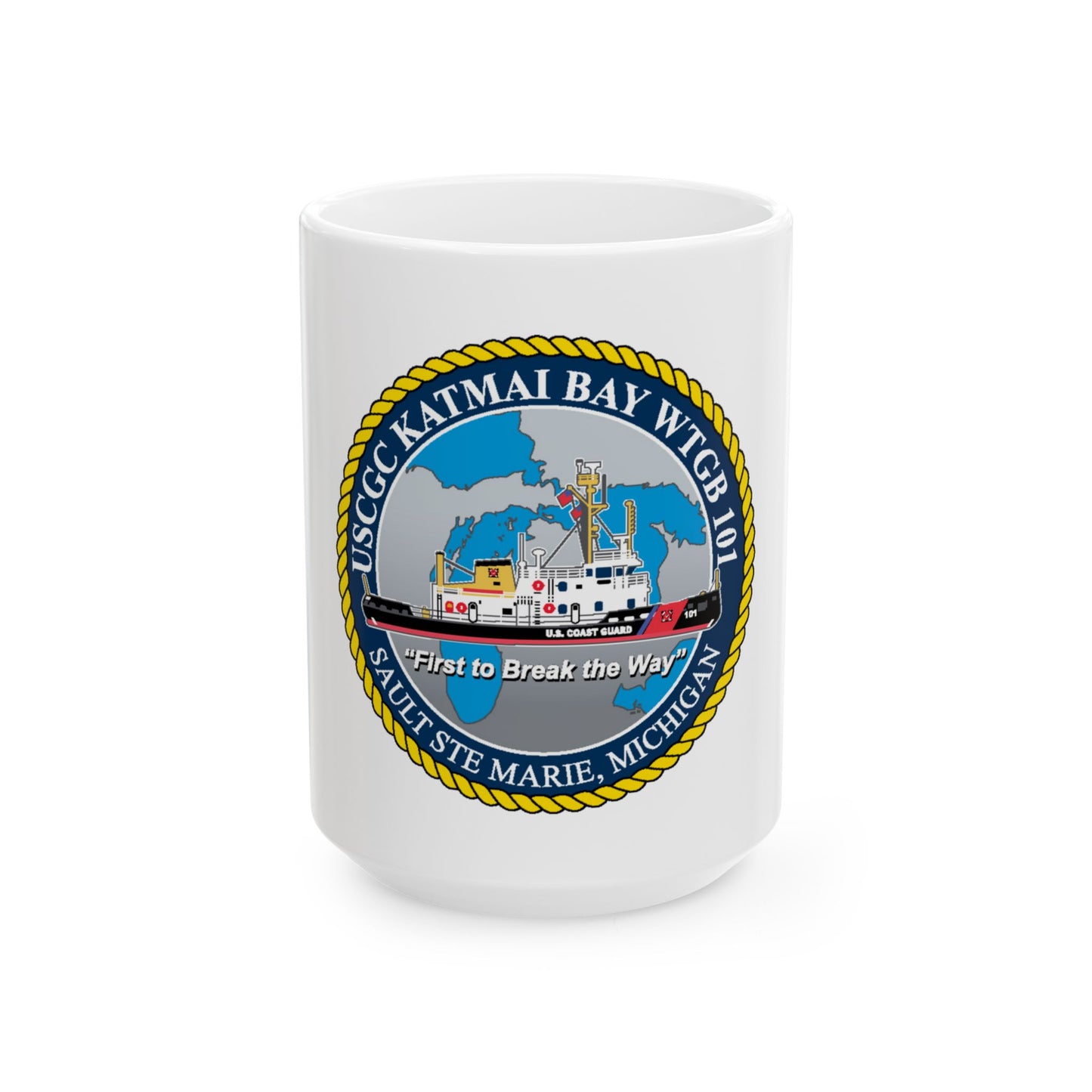 USCG Katmai Bay WTGB 101 (U.S. Coast Guard) White Coffee Mug