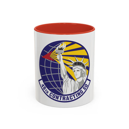 48th Contracting Squadron (U.S. Air Force) Accent Coffee Mug