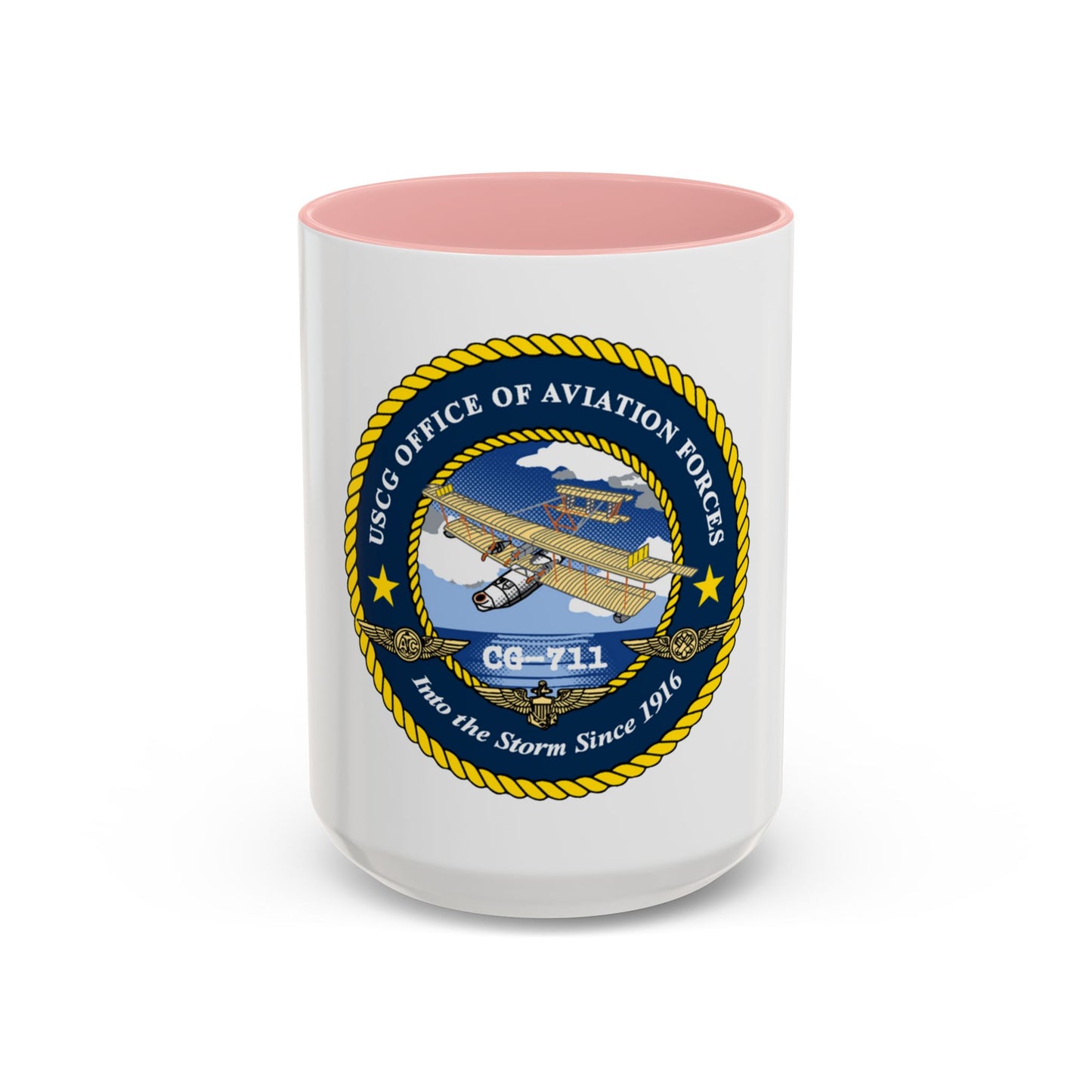 USCG OFFICE OF AVIATION FORCES CG 711 (U.S. Coast Guard) Accent Coffee Mug