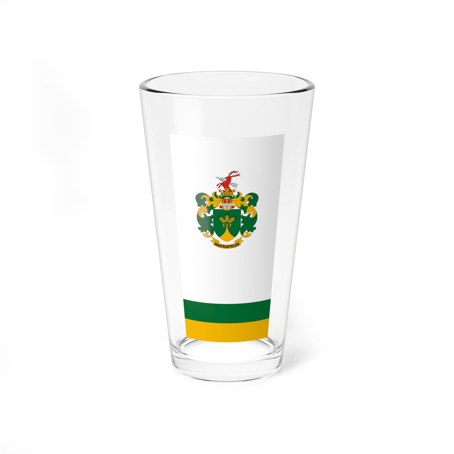 Flag of Magyartelek (Hungary) Pint Glass 16oz
