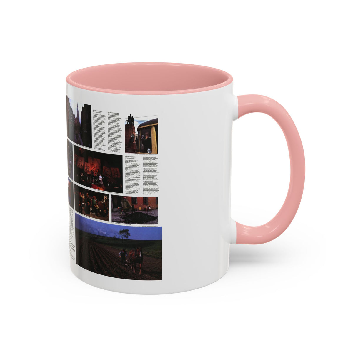 Poland - The Face and Faith 1 (1982) (Map) Accent Coffee Mug