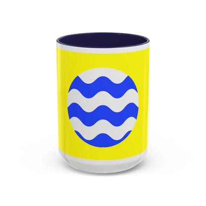 Flag of Fontana Malta - Accent Coffee Mug-15oz-Navy-Go Mug Yourself