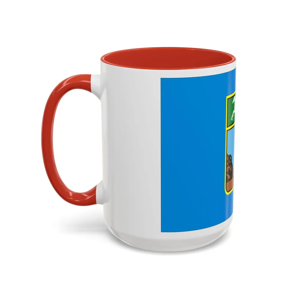 Flag of Barnaul Russia - Accent Coffee Mug-Go Mug Yourself