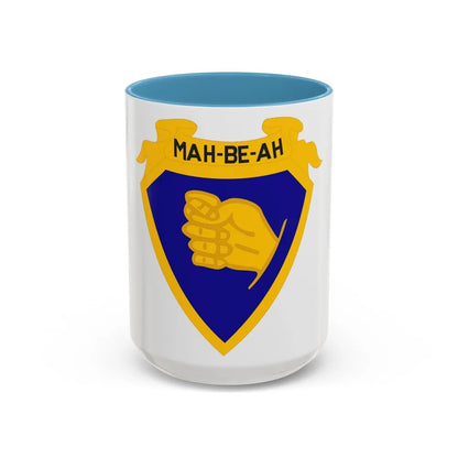 324 Cavalry Regiment (U.S. Army) Accent Coffee Mug-15oz-Light Blue-Go Mug Yourself