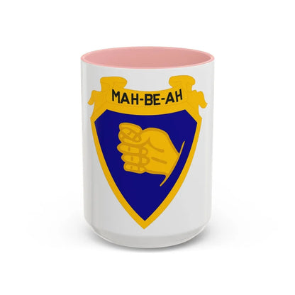 324 Cavalry Regiment (U.S. Army) Accent Coffee Mug-15oz-Pink-Go Mug Yourself