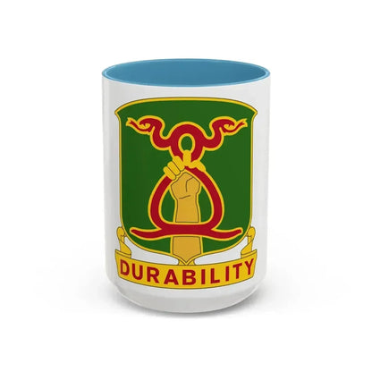 324 Military Police Battalion (U.S. Army) Accent Coffee Mug 15oz Light Blue - Go Mug Yourself