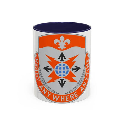 324 Signal Battalion (U.S. Army) Accent Coffee Mug 11oz Navy - Go Mug Yourself