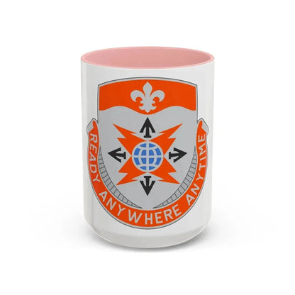 324 Signal Battalion (U.S. Army) Accent Coffee Mug 15oz Pink - Go Mug Yourself
