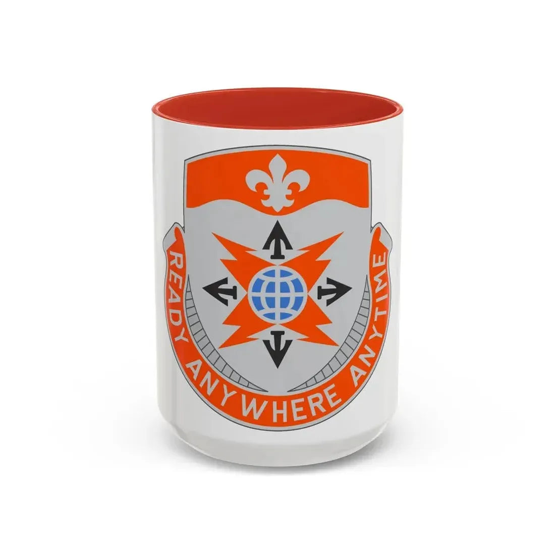 324 Signal Battalion (U.S. Army) Accent Coffee Mug 15oz Red - Go Mug Yourself
