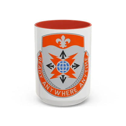 324 Signal Battalion (U.S. Army) Accent Coffee Mug 15oz Red - Go Mug Yourself