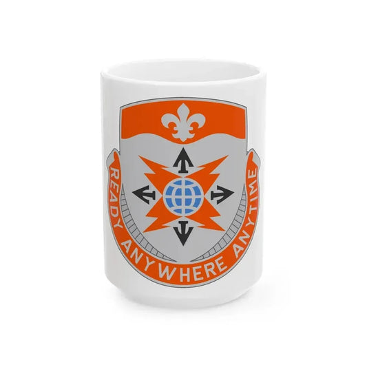 324 Signal Battalion (U.S. Army) White Coffee Mug 15oz - Go Mug Yourself