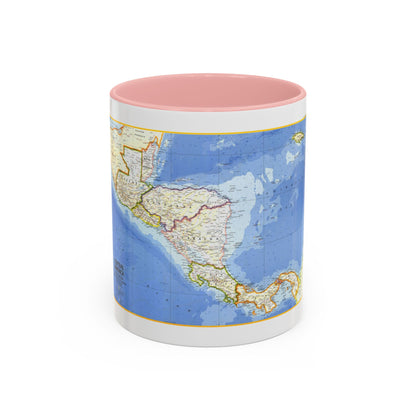 Central America (1973) (Map) Accent Coffee Mug