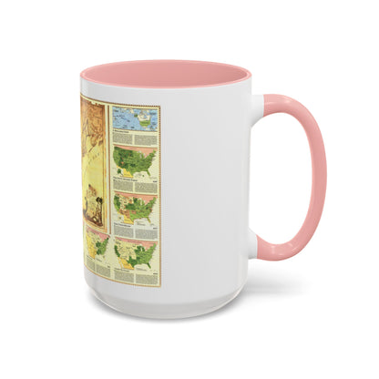 USA - Territorial Growth (1987) (Map) Accent Coffee Mug