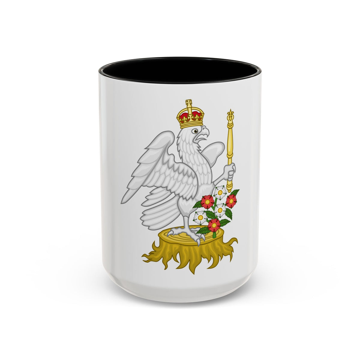 Silver Falcon Badge - Accent Coffee Mug