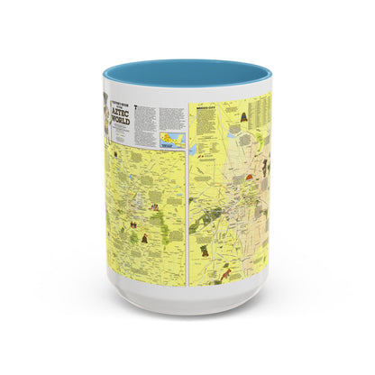 Central America - The Aztec World (1980) (Map) Accent Coffee Mug