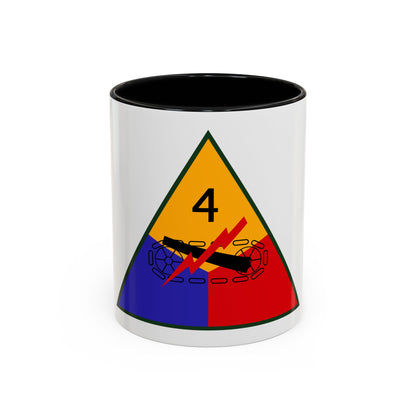 4th Armored Division (U.S. Army) Accent Coffee Mug