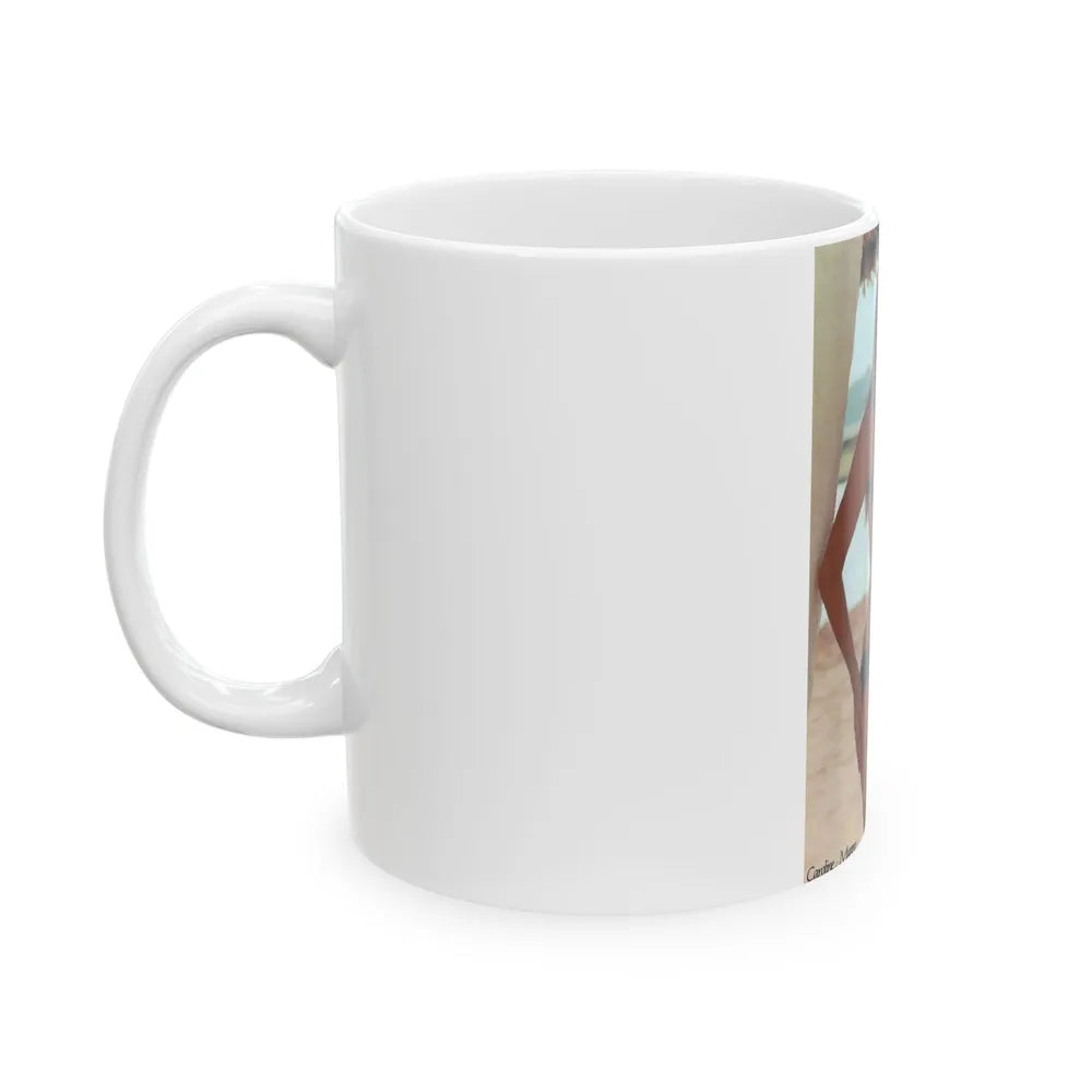 Caroline Munro #295 (Vintage Female Icon) White Coffee Mug-Go Mug Yourself