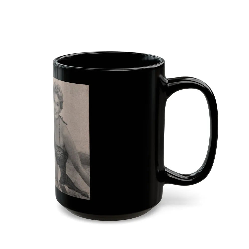 Kim Novak #175 - Scanned Mag. 66 Photos (Vintage Female Icon) Black Coffee Mug-Go Mug Yourself