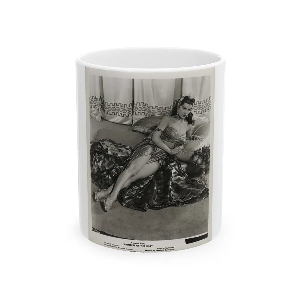 Debra Paget #53 1 (Vintage Female Icon) White Coffee Mug-11oz-Go Mug Yourself