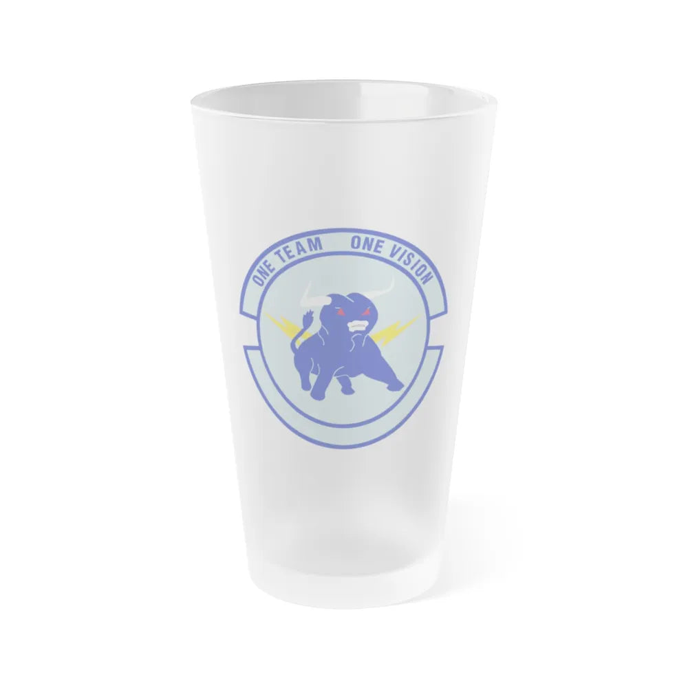 325 Civil Engineer Squadron AETC (U.S. Air Force) Frosted Pint Glass 16oz-16oz-Frosted-Go Mug Yourself