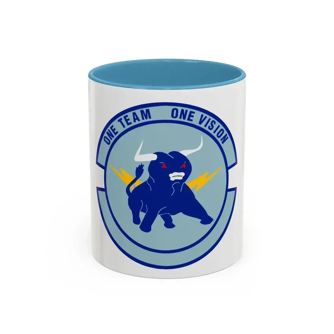 325 Civil Engineer Squadron AETC (U.S. Air Force) Accent Coffee Mug 11oz Light Blue - Go Mug Yourself