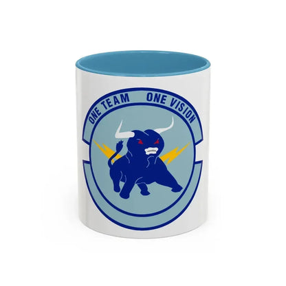 325 Civil Engineer Squadron AETC (U.S. Air Force) Accent Coffee Mug 11oz Light Blue - Go Mug Yourself