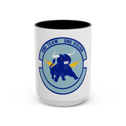 325 Civil Engineer Squadron AETC (U.S. Air Force) Accent Coffee Mug 15oz Black - Go Mug Yourself