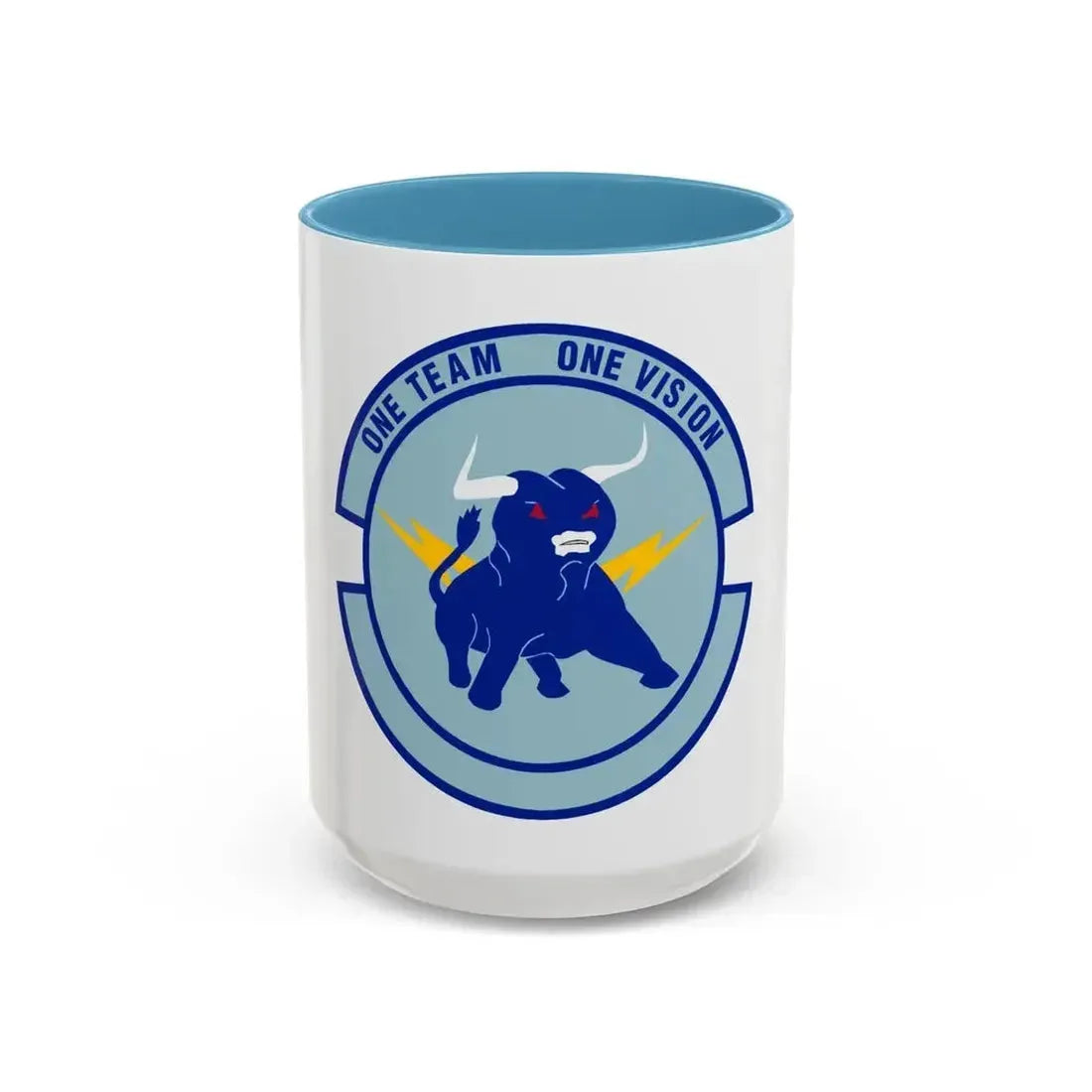 325 Civil Engineer Squadron AETC (U.S. Air Force) Accent Coffee Mug 15oz Light Blue - Go Mug Yourself