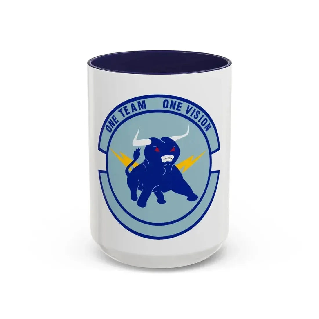 325 Civil Engineer Squadron AETC (U.S. Air Force) Accent Coffee Mug 15oz Navy - Go Mug Yourself