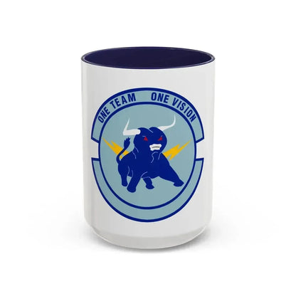 325 Civil Engineer Squadron AETC (U.S. Air Force) Accent Coffee Mug 15oz Navy - Go Mug Yourself