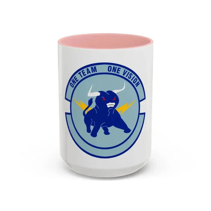 325 Civil Engineer Squadron AETC (U.S. Air Force) Accent Coffee Mug 15oz Pink - Go Mug Yourself