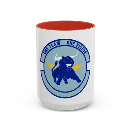 325 Civil Engineer Squadron AETC (U.S. Air Force) Accent Coffee Mug 15oz Red - Go Mug Yourself