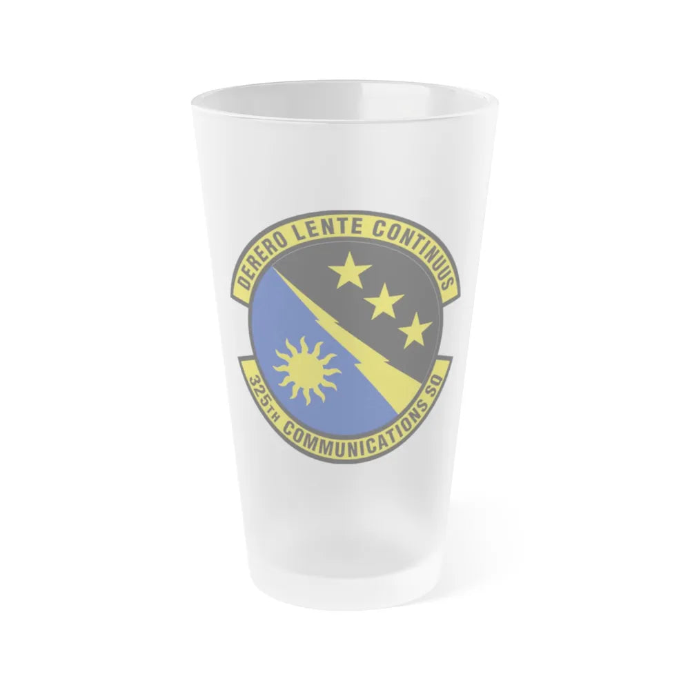 325 Communications Squadron ACC (U.S. Air Force) Frosted Pint Glass 16oz-16oz-Frosted-Go Mug Yourself