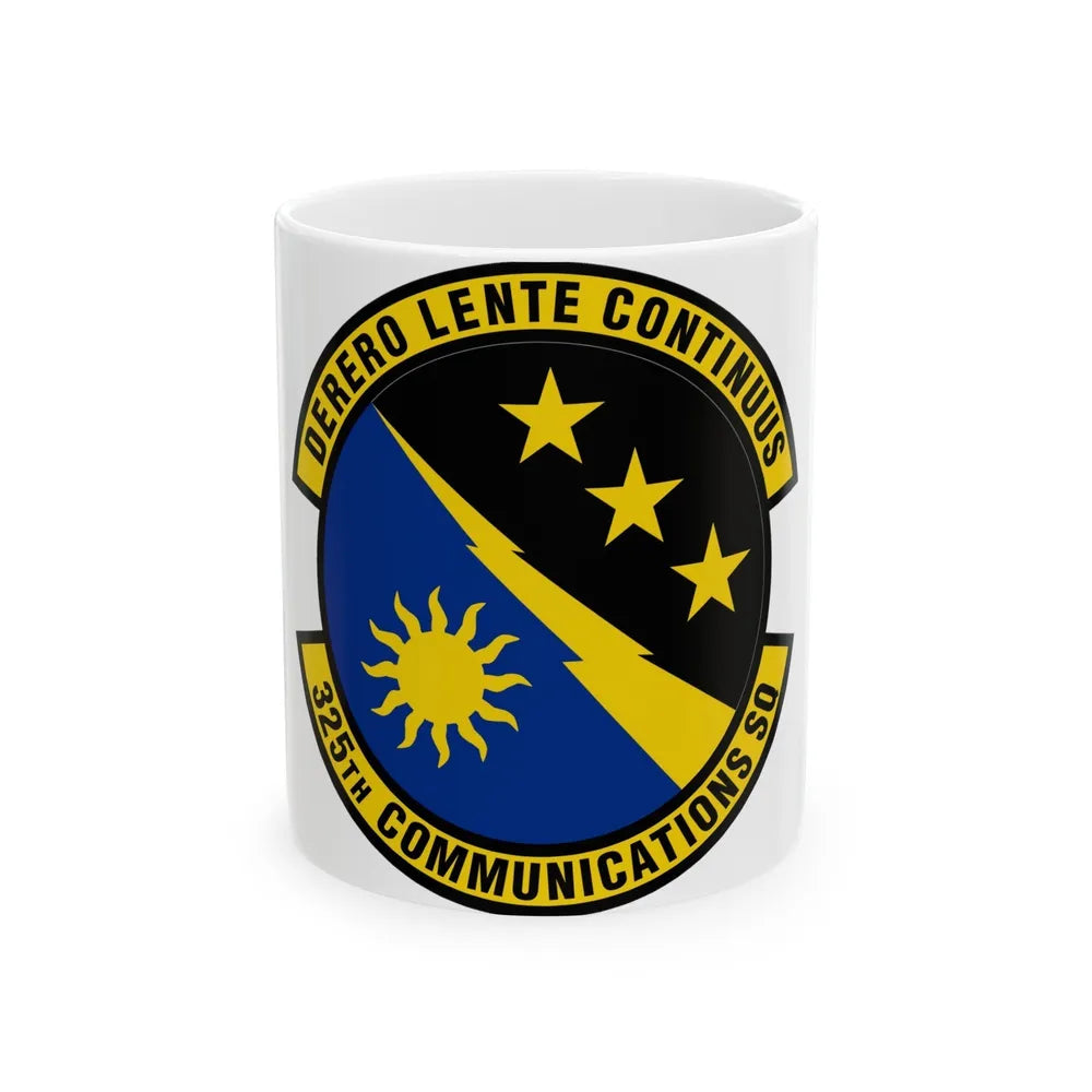 325 Communications Squadron ACC (U.S. Air Force) White Coffee Mug-11oz-Go Mug Yourself