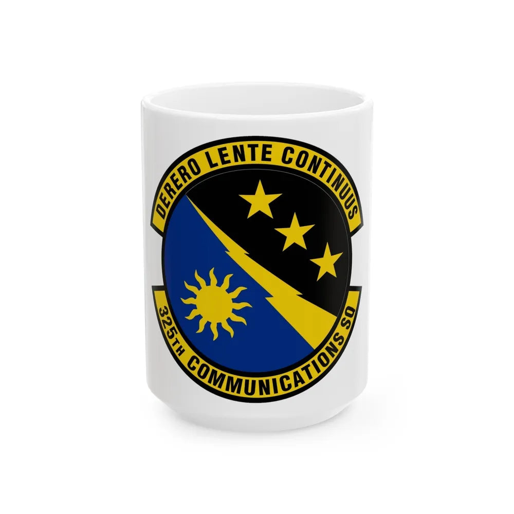 325 Communications Squadron ACC (U.S. Air Force) White Coffee Mug-15oz-Go Mug Yourself